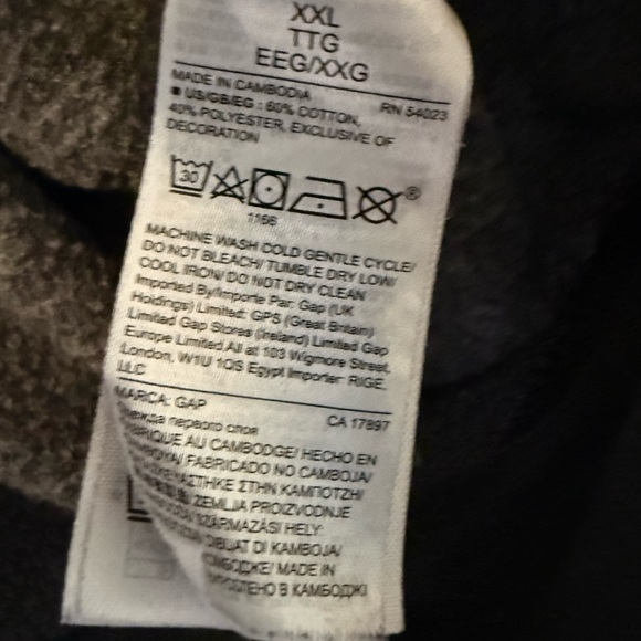 GAP Womans Dark Gray Zip-Up Hoodie - Picture 4 of 5